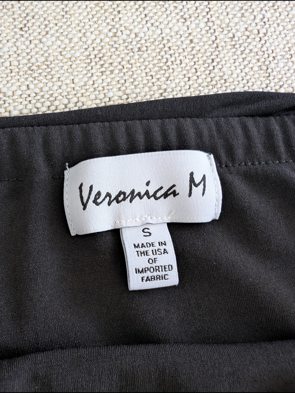 Veronica M Black Tube Top Side Ruched Size S - Picture 3 of 6